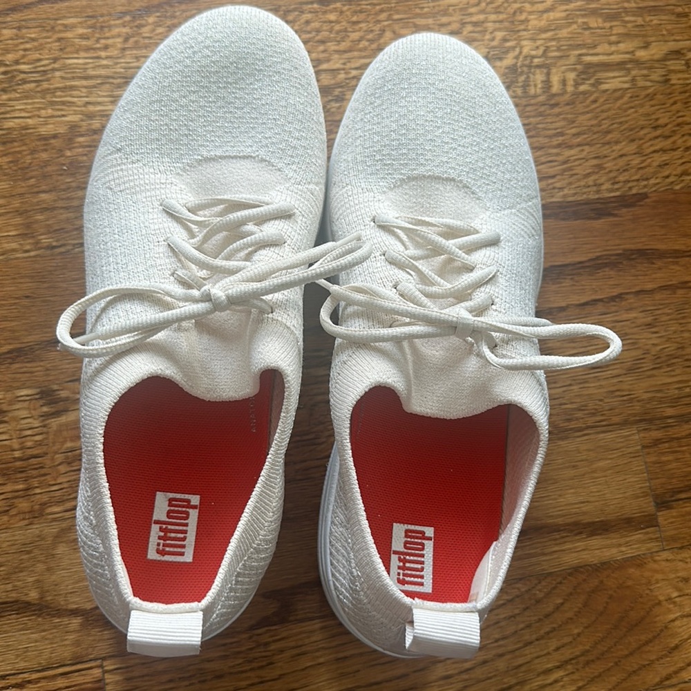 Flip flop silver sparkle sneakers